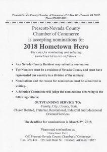 Hometown Hero Flyer